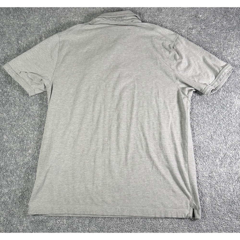 Notre Dame Fighting Irish Polo Shirt Mens Large Gray Under Armour Heatgear - Picture 2 of 8